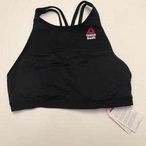 Reebok Crossfit high necked black sports bra